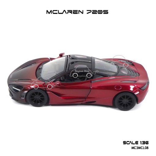 โมเดลรถเหล็ก MCLAREN 720S สีแดงทูโทน (1:36) รถเหล็ก ราคาถูก