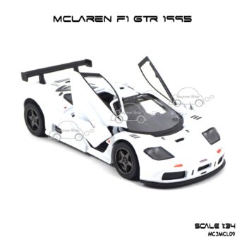 โมเดลรถเหล็ก MCLAREN F1 GTR 1995 สีขาว (1:34) รถเหล็ก มีรุ่นให้เลือกเยอะ