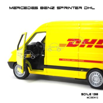 โมเดลรถ MERCEDES BENZ SPRINTER DHL (1:36) ภายในรถเหมือนจริง