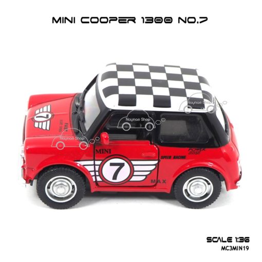 โมเดลรถเหล็ก MINI COOPER 1300 สีแดง (1:38) รถโมเดล ราคาถูก