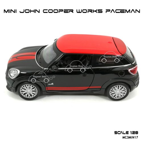 โมเดลรถ MINI JOHN COOPER WORKS PACEMAN สีดำ (1:28) โมเดลรถเหมือนจริง