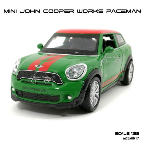 โมเดลรถ MINI JOHN COOPER WORKS PACEMAN สีเขียว (1:28)