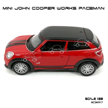 โมเดลรถ MINI JOHN COOPER WORKS PACEMAN สีแดง (1:28) โมเดลประกอบสำเร็จ