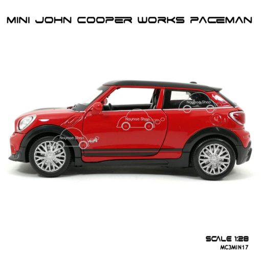 โมเดลรถ MINI JOHN COOPER WORKS PACEMAN สีแดง (1:28) โมเดลน่ารัก น่าสะสม