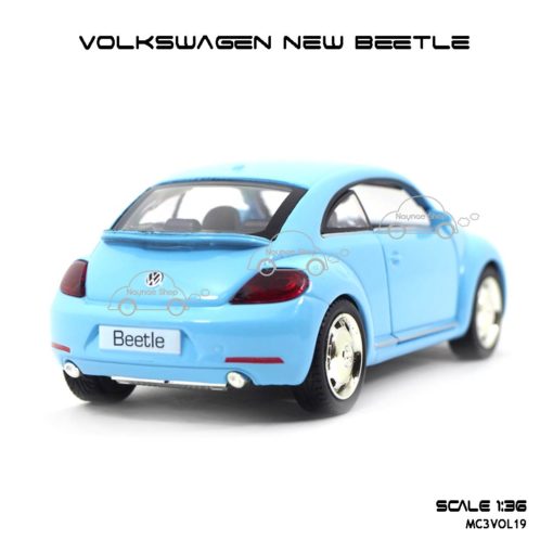 โมเดลรถ VOLKSWAGEN NEW BEETLE สีฟ้า (1:36) สีหวานน่ารัก น่าสะสม