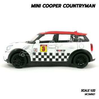 โมเดลรถ มินิคูเปอร์ MINI COOPER COUNTRYMAN สีขาว (1:32) โมเดลรถประกอบสำเร็จ