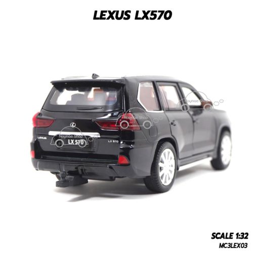 โมเดลรถยนต์ LEXUS LX570 สีดำ (1:32) โมเดลสวยเหมือนจริง