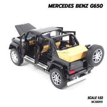 โมเดลรถเบนซ์ MERCEDES BENZ G650 สีดำ (Scale 1:32) โมเดลรถเหล็ก จำลองสมจริง