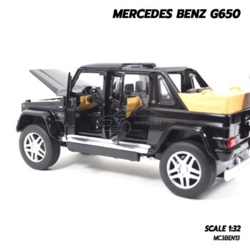 โมเดลรถเบนซ์ MERCEDES BENZ G650 สีดำ (Scale 1:32) ภายในรถโมเดล จำลองสมจริง