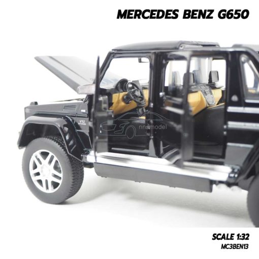 โมเดลรถเบนซ์ MERCEDES BENZ G650 สีดำ (Scale 1:32) โมเดลรถ ประกอบสำเร็จ พร้อมตั้งโชว์