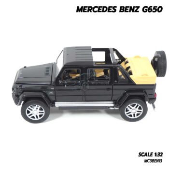 โมเดลรถเบนซ์ MERCEDES BENZ G650 สีดำ (Scale 1:32) โมเดลรถประกอบสำเร็จ ผลิตโดยแบรนด์ JACKIEKIM