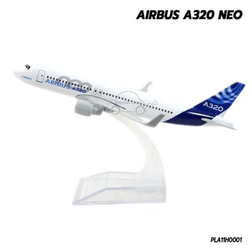 โมเดล เครื่องบิน แอร์บัส AIRBUS A320 NEO (16 cm) เครื่องบินโมเดล พร้อมฐานวางตั้งโชว์