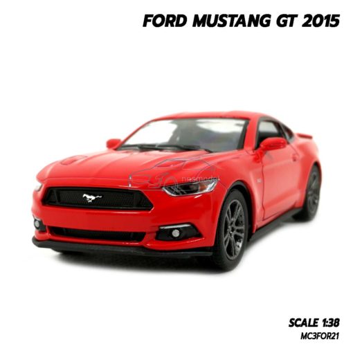 โมเดลฟอร์ด มัสแตง Ford Mustang GT 2015 สีแดง (Scale 1:38)