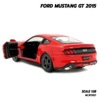 โมเดลฟอร์ด มัสแตง Ford Mustang GT 2015 สีแดง (Scale 1:38) โมเดลรถเหมือนจริง