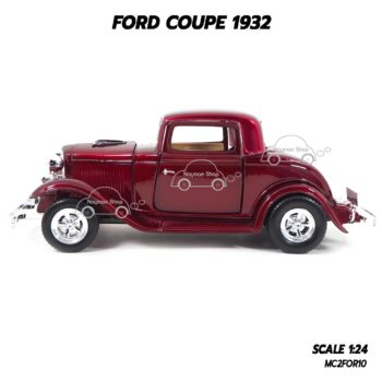 โมเดลรถ FORD COUPE 1932 สีแดง (1:24) โมเดลลิขสิทธิแท้ ผลิตโดย Motormax