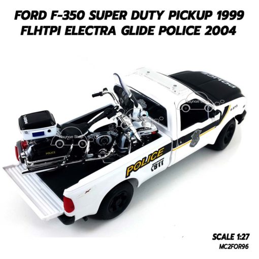 โมเดลรถตำรวจ FORD F-350 (1:24) & HARLEY DAVIDSON (1:27) ผลิตโดยแบรนด์ Maisto