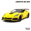 โมเดลรถ CORVETTE ZR1 2019 สีเหลือง (Scale 1:24) โมเดลรถสปอร์ต จำลองเหมือนจริง