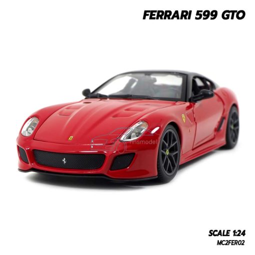 โมเดลรถ FERRARI 599 GTO สีแดง (Scale 1:24)