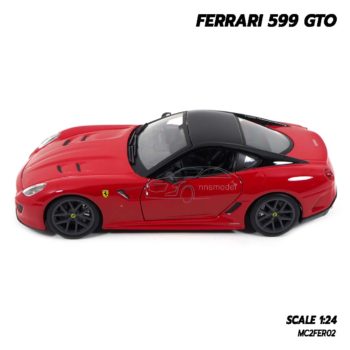 โมเดลรถ FERRARI 599 GTO สีแดง (Scale 1:24) โมเดลเฟอร์รารี่แท้ ผลิตโดยแบรนด์ Burago