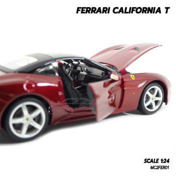 โมเดลรถ FERRARI CALIFORNIA T สีแดง (1:24) โมเดลเฟอร์รารี่จำลอง ประกอบสำเร็จ พร้อมตั้งโชว์