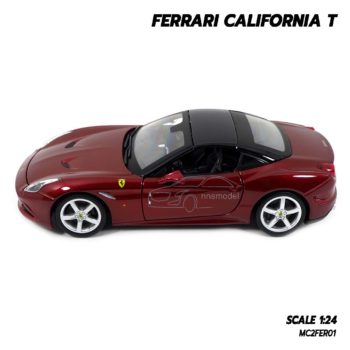 โมเดลรถ FERRARI CALIFORNIA T สีแดง (1:24) โมเดลเฟอร์รารี่จำลอง ประกอบสำเร็จ พร้อมตั้งโชว์ Diecast model