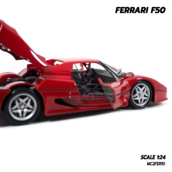 โมเดลรถ FERRARI F50 สีแดง (1:24) โมเดลรถจำลองเหมือนจริง