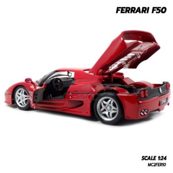 โมเดลรถ FERRARI F50 สีแดง (1:24) โมเดลิขสิทธิแท้ Burago