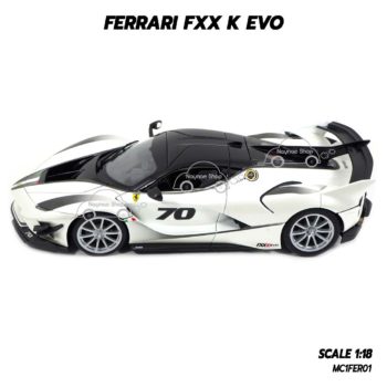 โมเดลรถ FERRARI FXX K EVO สีขาว (1:18) โมเดลเฟอร์รารี่ ประกอบสำเร็จ