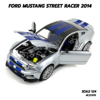 โมเดลรถ FORD MUSTANG STREET RACER 2014 (1:24) เครื่องยนต์เหมือนจริง