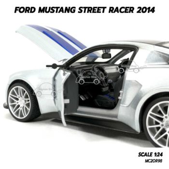 โมเดลรถ FORD MUSTANG STREET RACER 2014 (1:24) ภายในรถจำลอง สวยเหมือนจริง