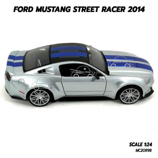 โมเดลรถ FORD MUSTANG STREET RACER 2014 (1:24) โมเดลมัสแตง ประกอบสำเร็จ พร้อมตั้งโชว์