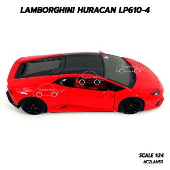 โมเดลรถ LAMBORGHINI HURACAN LP610-4 Exotic สีส้ม (1:24) ประกอบสำเร็จ พร้อมตั้งโชว์