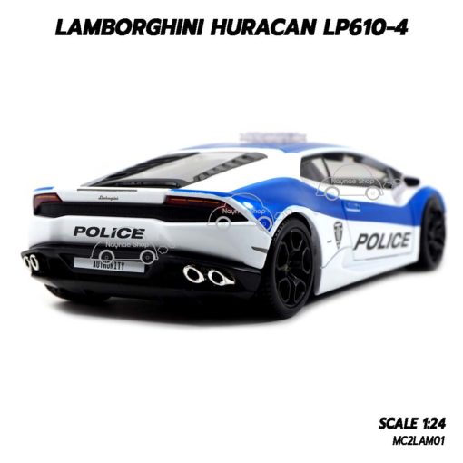 โมเดลรถตำรวจ LAMBORGHINI HURACAN LP610-4 (1:24) โมเดลรถประกอบสำเร็จ