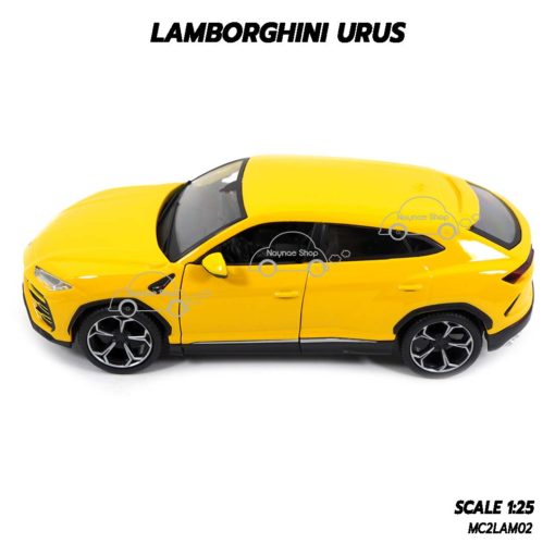 โมเดลรถ LAMBORGHINI URUS สีเหลือง (1:25) รถโมเดลประกอบสำเร็จ