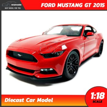 โมเดลรถ มัสแตง Ford Mustang GT 2015 (1:18) สีแดง