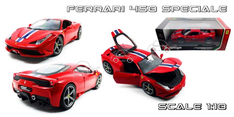 โมเดลรถ เฟอร์รารี่ Ferrari 458 Speciale (1:18) Burago