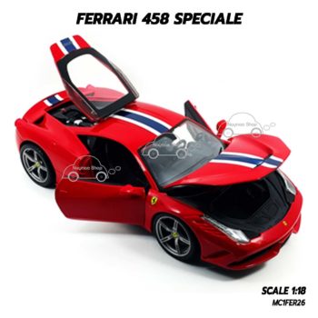 โมเดลรถ เฟอร์รารี่ Ferrari 458 Speciale (1:18) เปิดได้ครบเหมือนจริง