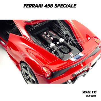 โมเดลรถ เฟอร์รารี่ Ferrari 458 Speciale (1:18) เครื่องยนต์เหมือนจริง
