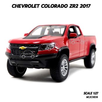 โมเดลรถกระบะ Chevrolet Colorado ZR2 2017 สีแดง (1:27)