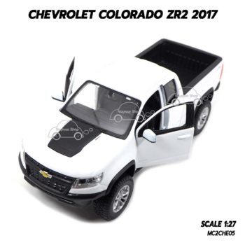 โมเดลรถปิคอัพ Chevrolet Colorado ZR2 2017 สีขาว (1:27) รถโมเดลประกอบสำเร็จ