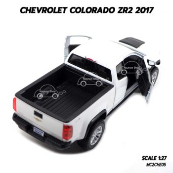 โมเดลรถปิคอัพ Chevrolet Colorado ZR2 2017 สีขาว (1:27) โมเดลรถปิคอัพ น่าสะสม