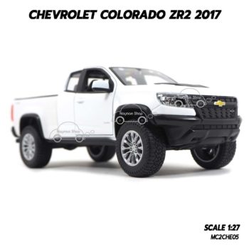 โมเดลรถปิคอัพ Chevrolet Colorado ZR2 2017 สีขาว (1:27) โมเดลแท้ ผลิตโดย Maisto