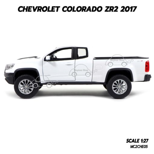 โมเดลรถปิคอัพ Chevrolet Colorado ZR2 2017 สีขาว (1:27) ผลิตจาก Diecast Model