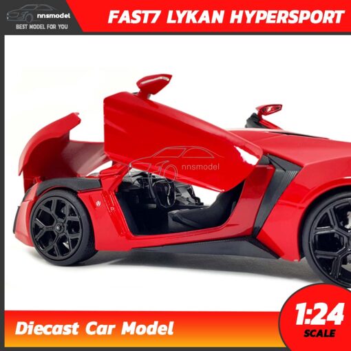 โมเดลรถฟาส Fast7 Lykan Hypersport (1:24) Jada Toy ภายในรถจำลองสมจริง