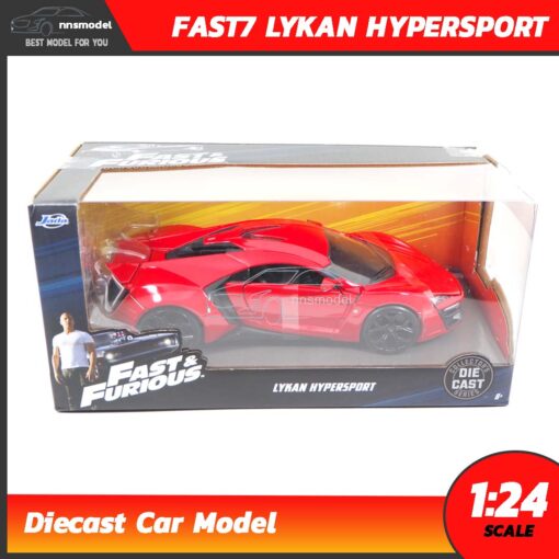 โมเดลรถฟาส Fast7 Lykan Hypersport (1:24) Jada Toy โมเดลรถสะสม พร้อมตั้งโชว์