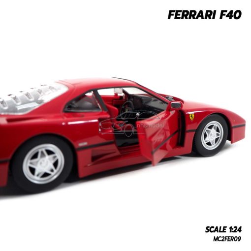 โมเดลเฟอร์รารี่ FERRARI F40 สีแดง (1:24) โมเดลลิขสิทธิแท้ ผลิตโดย Burago