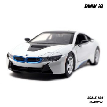model bmw i8 white (1:24)