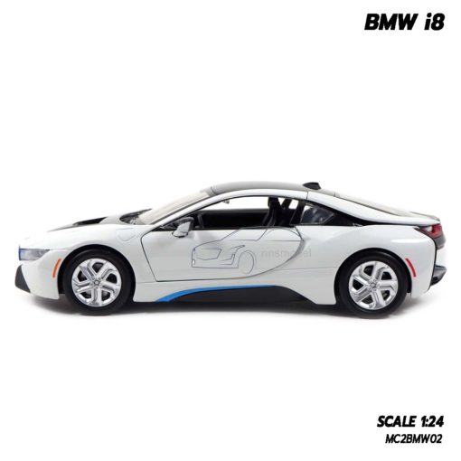 model bmw i8 white (1:24) ผลิตโดยแบรนด์ Motormax