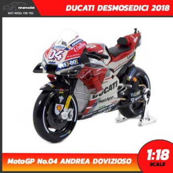 โมเดล MotoGP 2018 DUCATI DESMOSEDICI 2018 No.04 ANDREA DOVIZIOSO