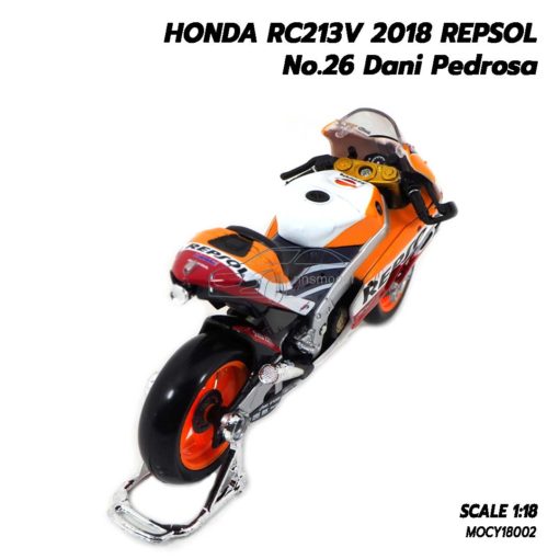 โมเดล MotoGP Honda RC213V 2018 Repsol Dani Pedrosa 26 motogp (1:18) สังกัด honda repsol team
